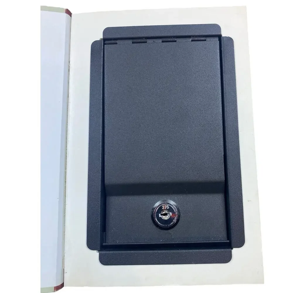 Diversion Book Safe Key Lock Secret Hidden Metal Lock Box Money Alice In Wonderl